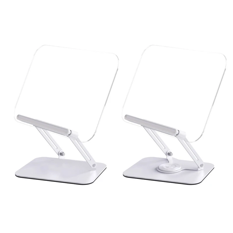 20CB Multi-function Desktop Reading Rack Metal and Acrylic Laptop Holder Stand 360°