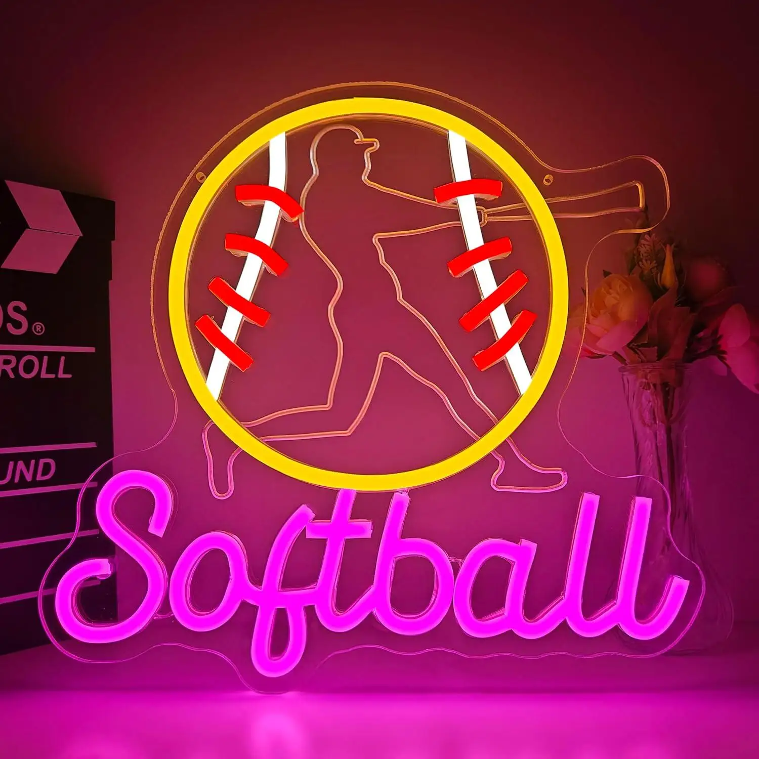 enseigne-lumineuse-neon-softball-lumiere-led-neon-a-intensite-reglable-par-usb-pour-chambre-de-fille-fete-d'equipe-de-softball-decoration-murale-neon-sur-le-theme-sportif