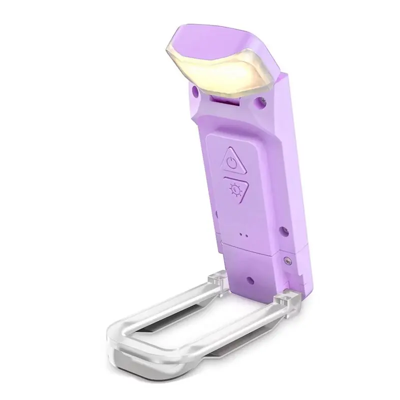 QWE-Portable For Bookmark Lamp USB Rechargeable For Book Light Eye Caring 3 Colors Long Lasting For Book Lovers