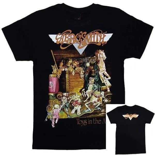 Aerosmith Toys in The Attic Album Cover Graphic T-Shirt Cotton Men Women Streetwear Tee