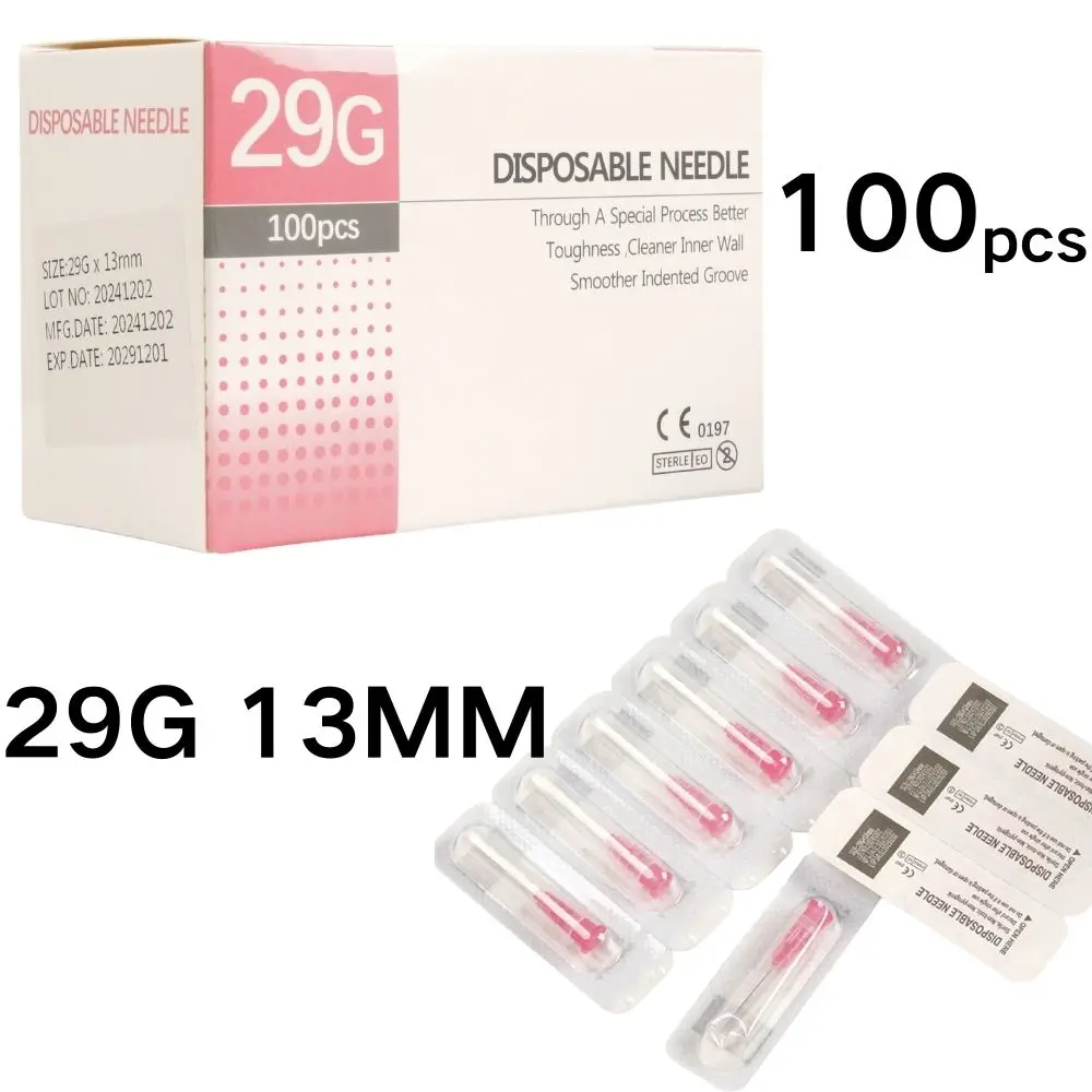 100pcs/box 30G 31G 32G  Disposable Needle Small Painless Tattoo Needle Injection Meso Needle surgical tool