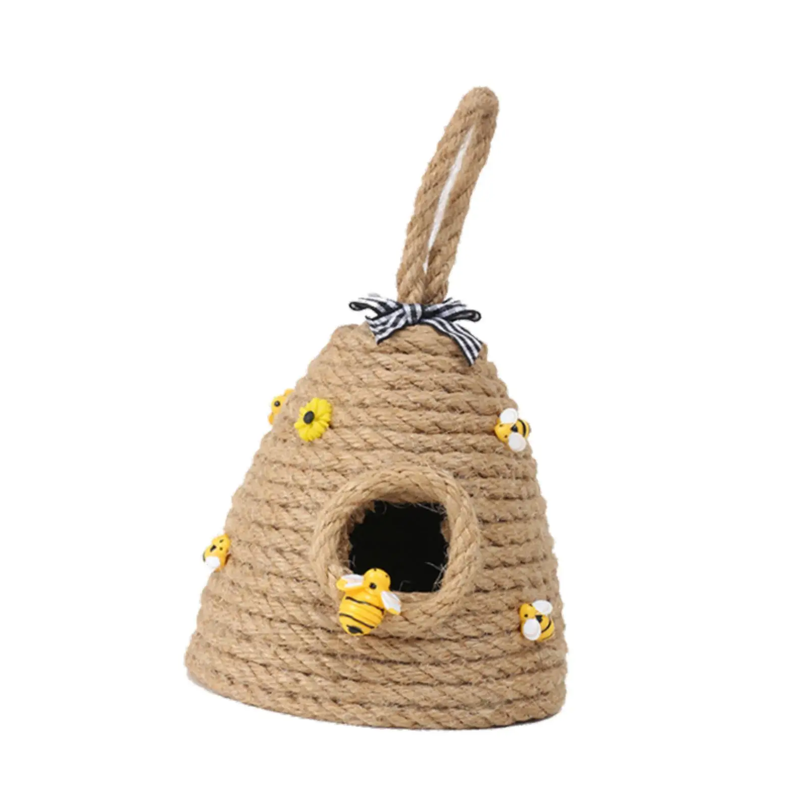 

Подвесной орнамент улья, домашний декор, сувениры для вечеринки в деревенском стиле, декор пчелиного улья, тканое украшение улья для фермерского дома, балкона, спальни