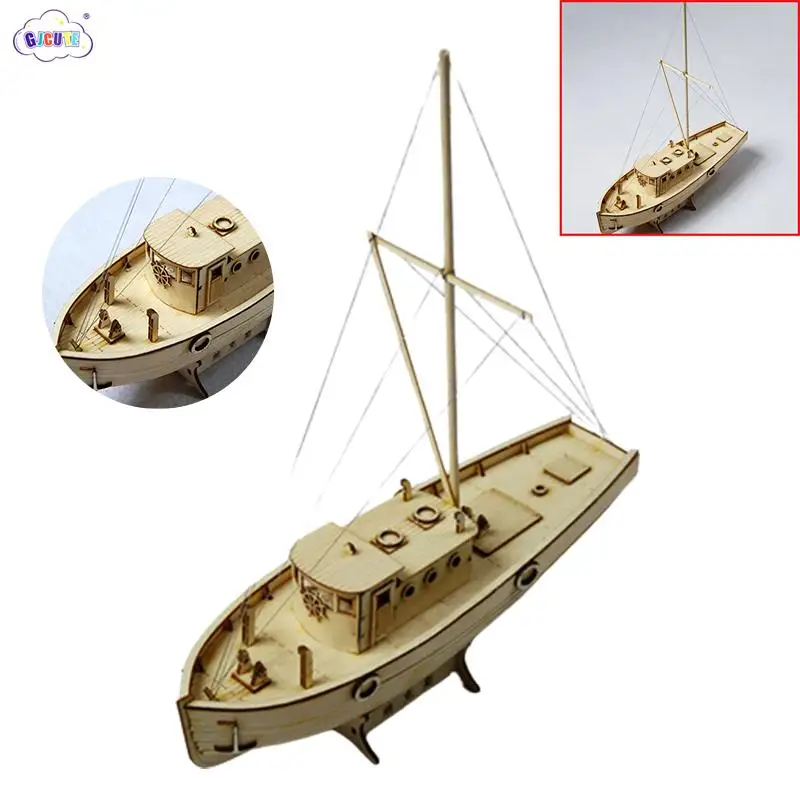 

1:30 Scale Sailboat Model DIY Ship Assembly Model Kits Classical Handmade Wooden Sailing Boats Children Toys Decoration Gift