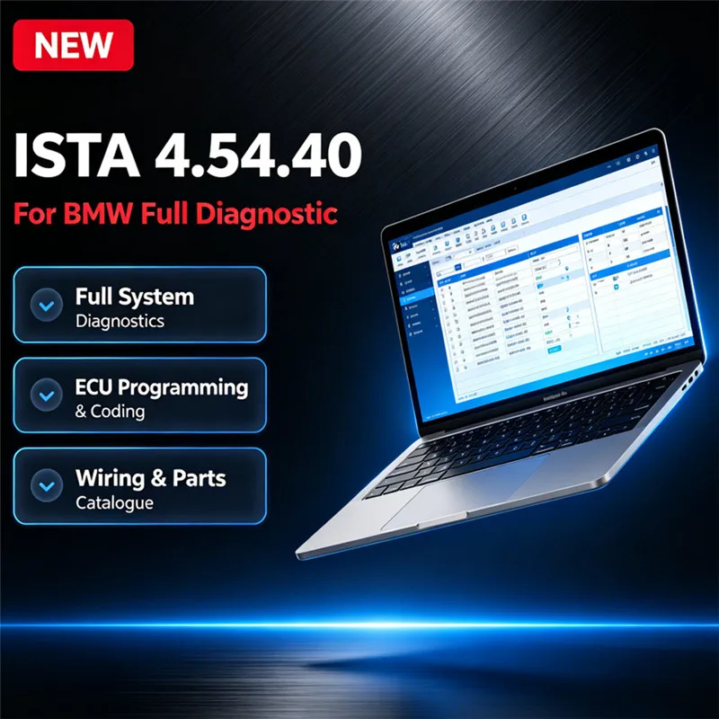 2025 For B-M-W ISTA 4.54.40 plus full diagnostic software HDD car programming pc history program map Circuit diagram Parts