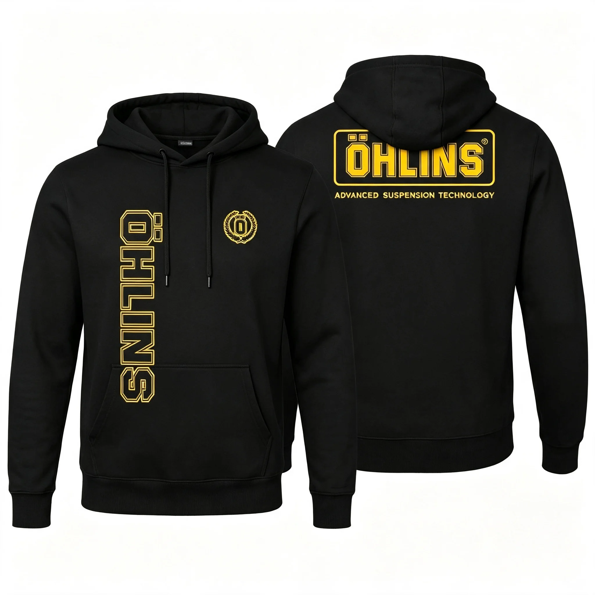 Herren Ohlins Shock Suspension Auto Motorrad Sport Racing Hoodie Herbst Casual Oversized Herren-Hoodie – Detail 13