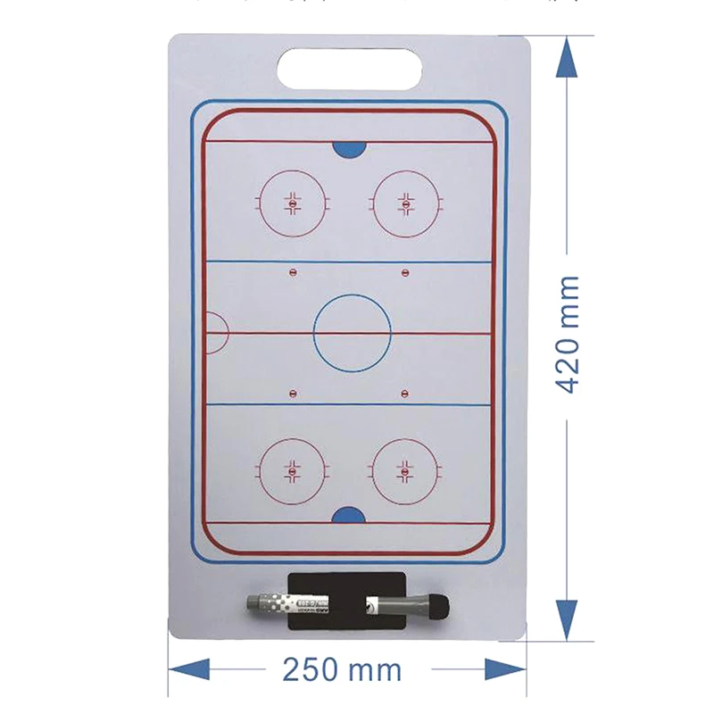 ฮ็อกกี้น้ําแข็ง Tactic Coaching Boards อุปกรณ์การฝึกอบรมผู้ตัดสินมืออาชีพเกียร์ Rewritable ฟุตบอล Coaching Boards