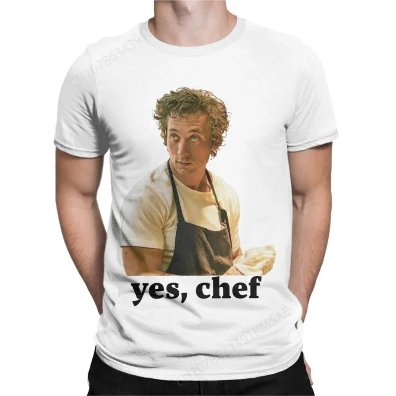 Casual Yes Chef Carmy Berzatto The Bear Tv Show T-Shirts Men Cotton T Shirts Short Sleeve Tee Shirt Birthday Present Clothes