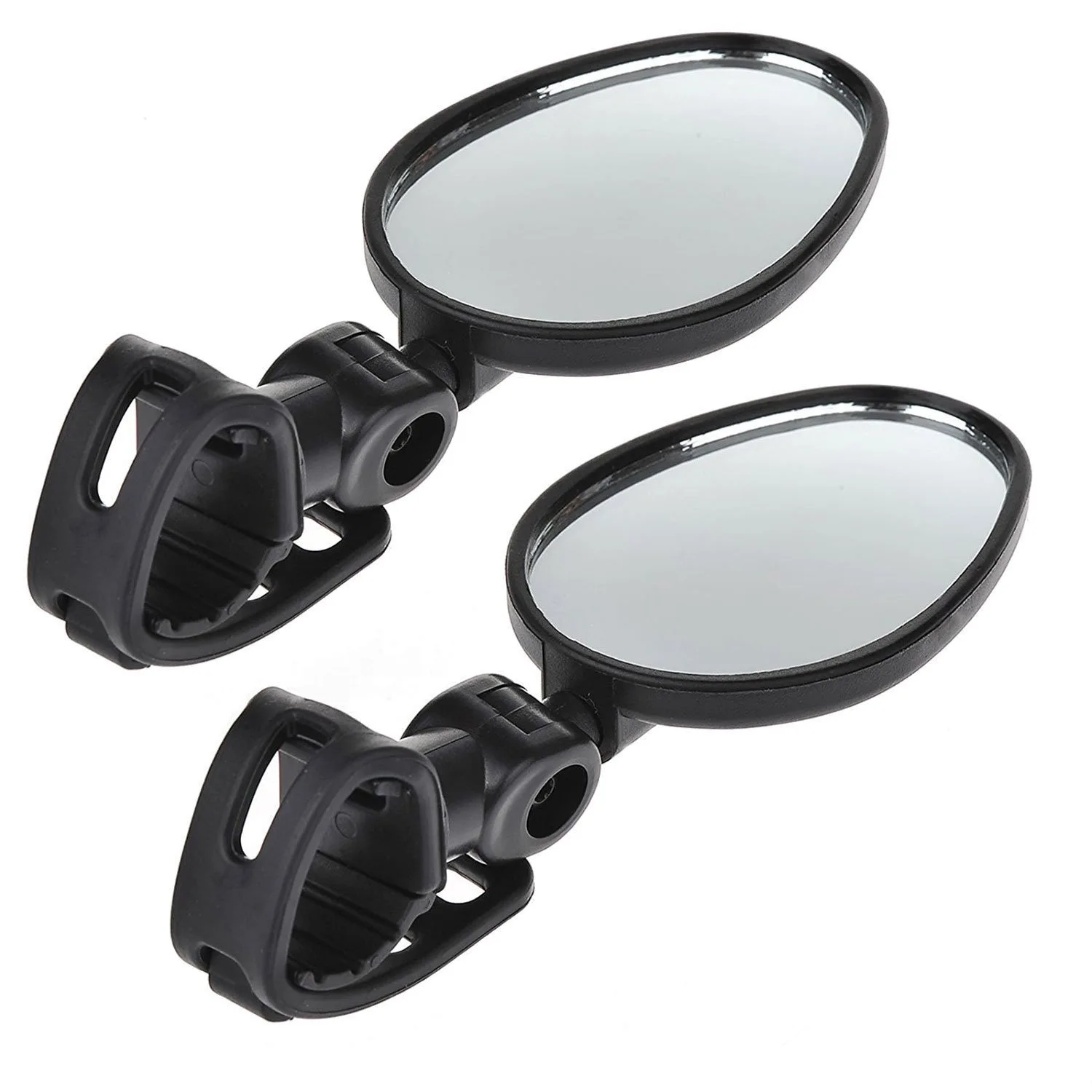 Universal Bicycle Rearview Mirror Round Shape Oval Shape Adjustable Rotate Wide-Angle Cycle Handlebar Rearview