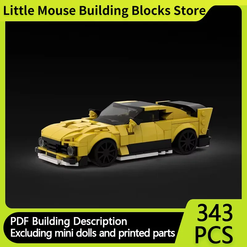 Speed Champion Model MOC Building Bricks Twelve Cylinders Supercar Modular Technology Gifts Holiday Assemble Children Toys Suit