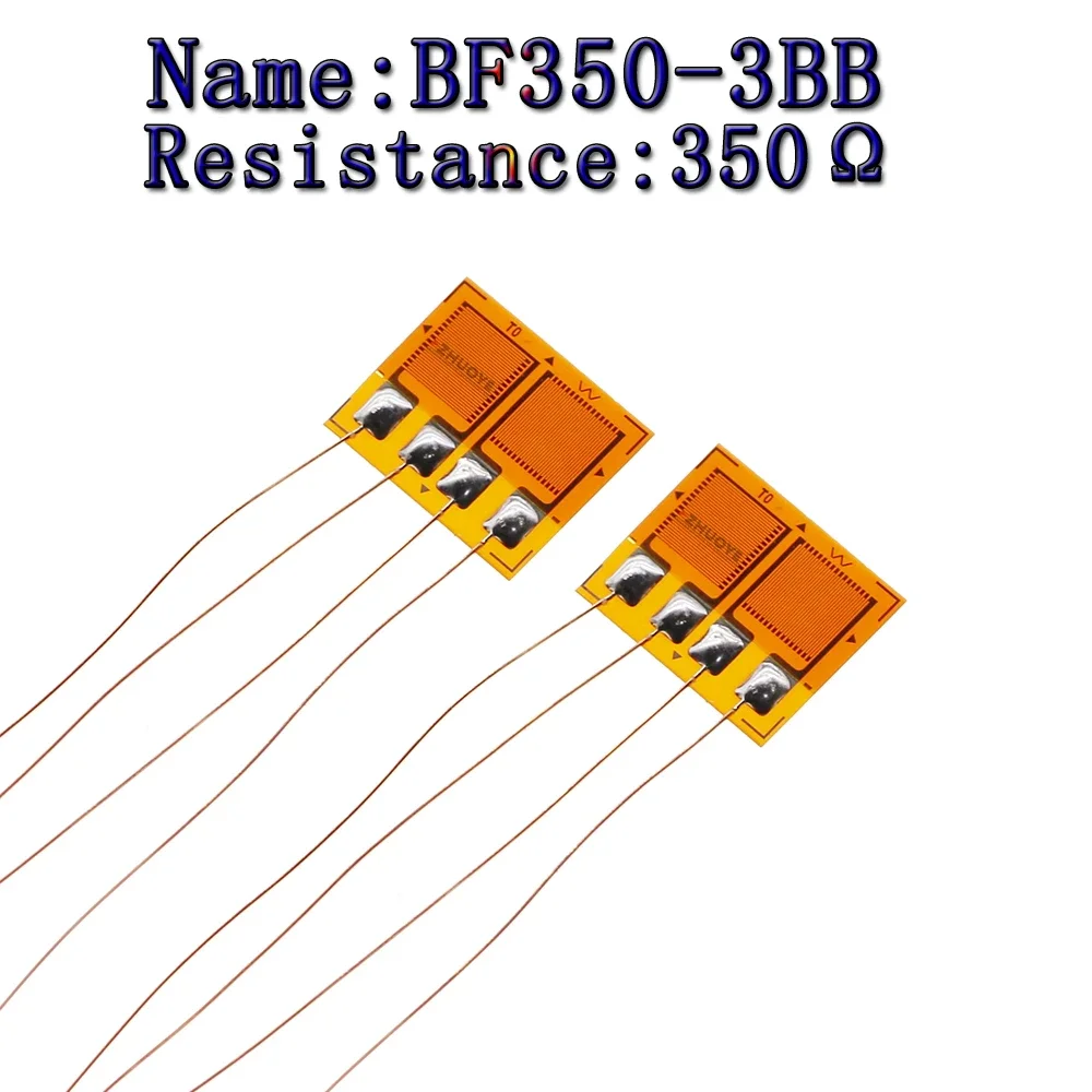 10PCSFoil type strain gauge, half bridge type BF350-1.8/2/3BB-A dual piece, high-precision 350 ohm weighing sensor