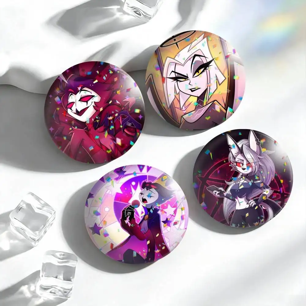 H-Helluva Boss  25mm 32mm 44mm 58mm 75mm Brooches Badges Pins for Accessories Gift