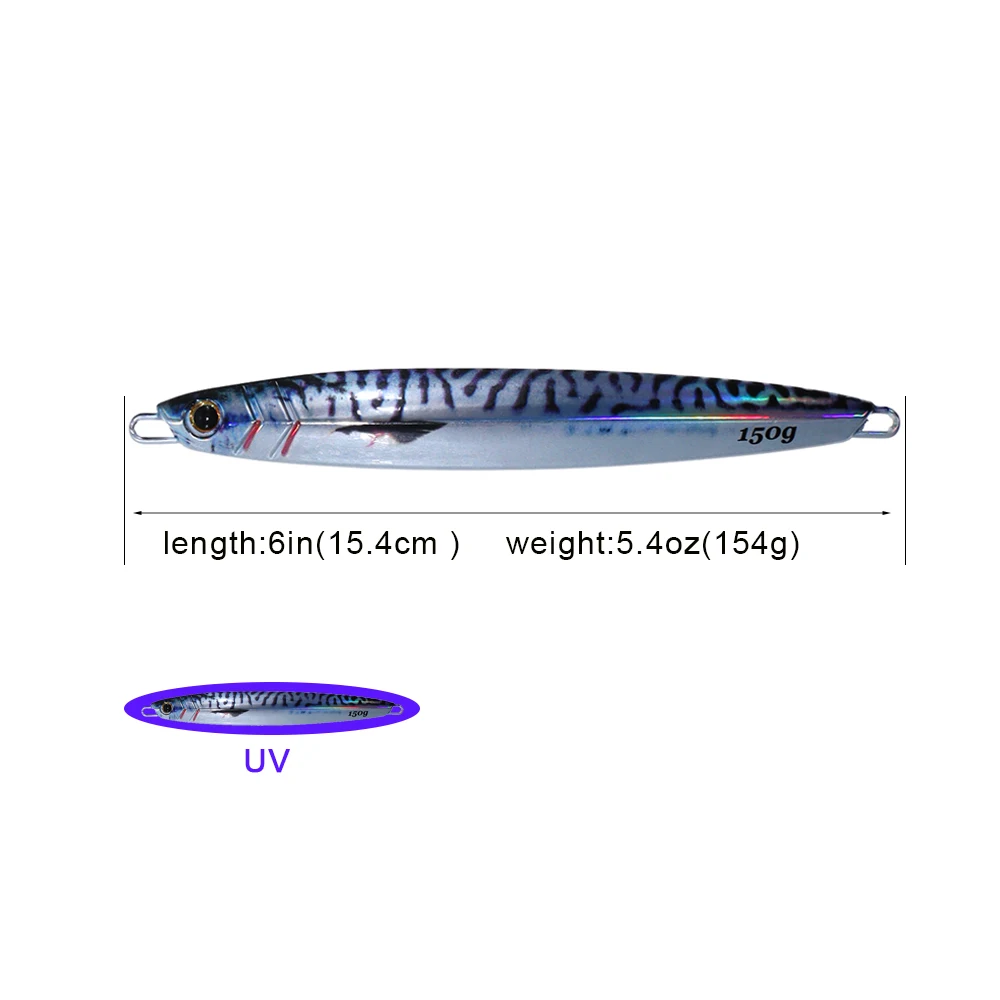 Señuelo de pesca vertical con plantilla de metal 3D para jig mar - imagen 4