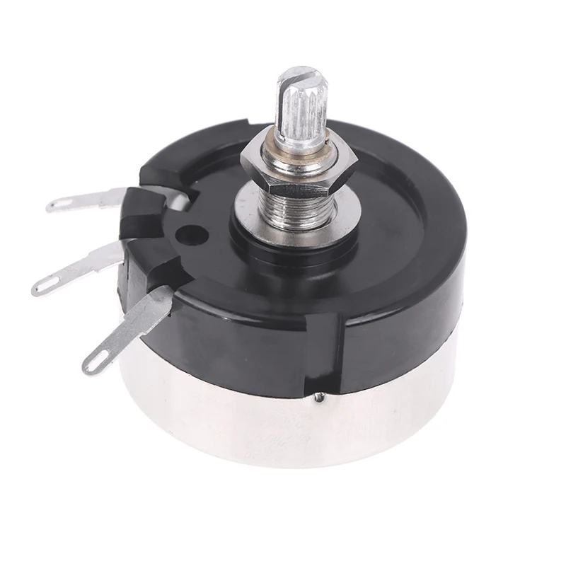 Potentiometer WX200 with High Power 15W Rating, Double-Wire Wound, 8Ω Resistance, and 15mm Shaft Length