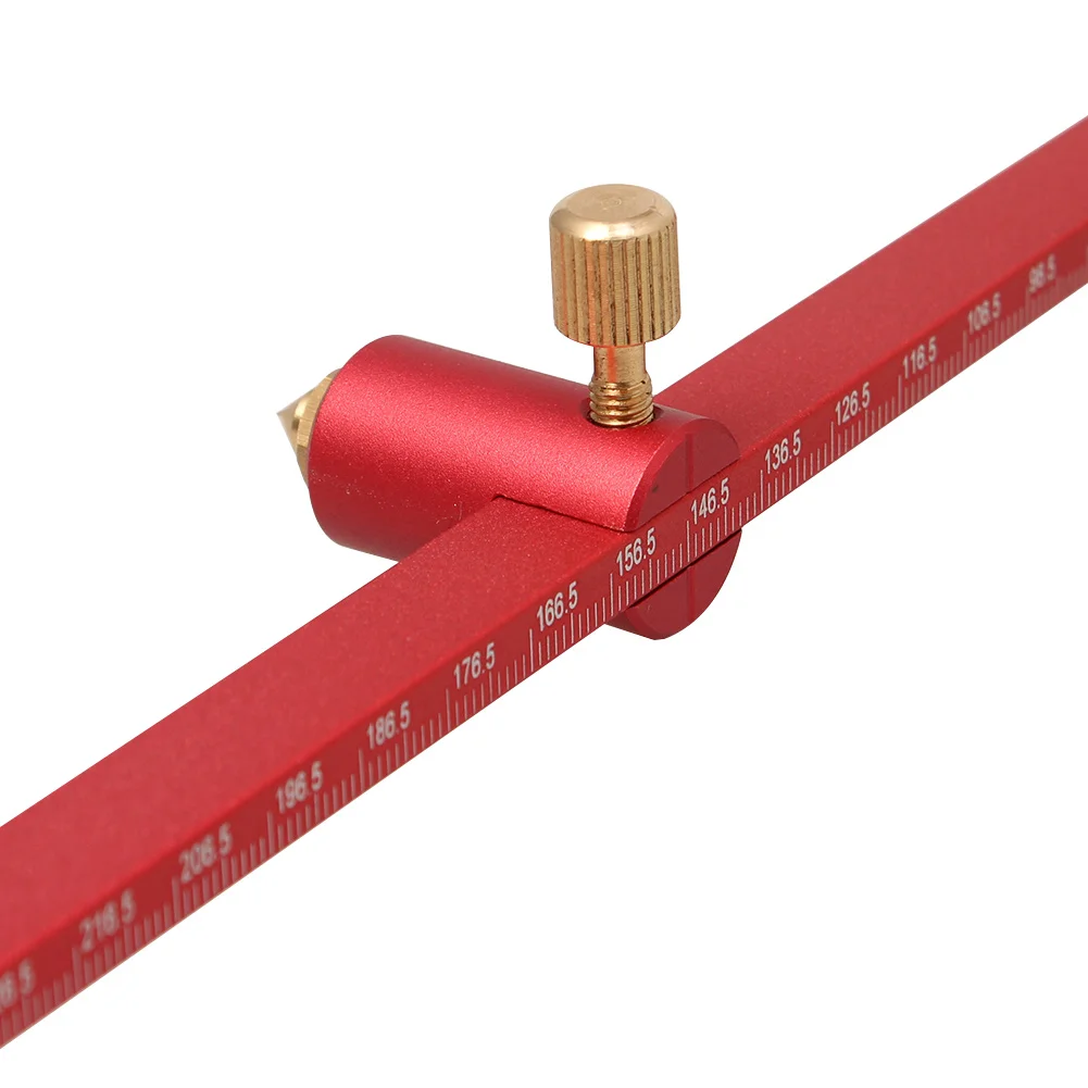 1pc Portable Practical Woodworking Scribing Gauge Center Finder Ruler Scribing Circle Ruler Compass For Woodturners Bowls Lathe