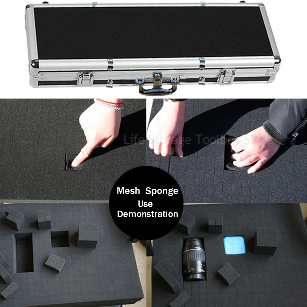 Aluminum Case Large Hard Case Hunting Waterproof Safety Tool Box Extra Long Suitcase Instrument Toolbox Portable Tool box Large