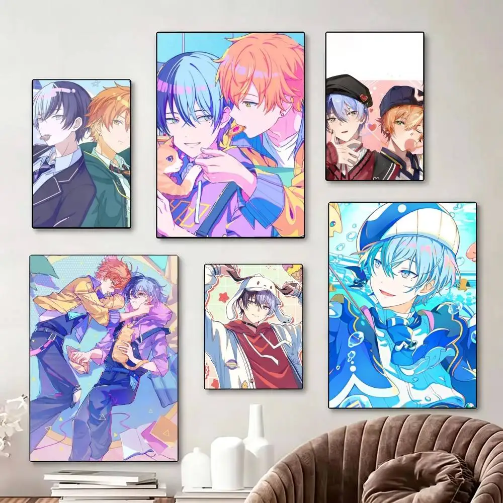 

Akito Shinonome Toya Aoyagi Poster Perfect Space Sticker Self Adhesive for Office Home Theater Wall Art Decor Fancy Gift