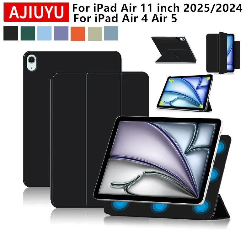 

Магнитный чехол для iPad Air 11 дюймов M3 2025 iPad Air 11 M3 M2 Smart Cover Funda для iPad Air 11 дюймов M2 2024 Air 6 Air 5 4 Чехлы