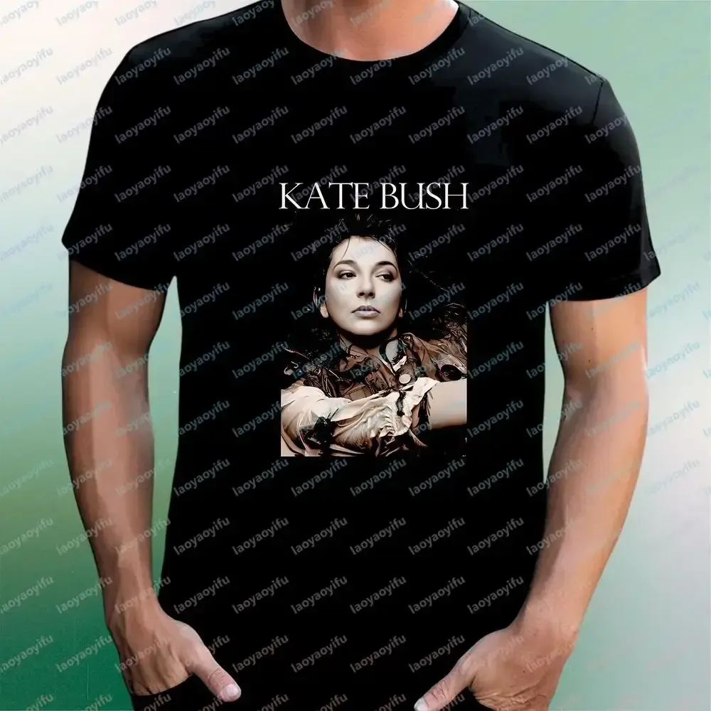 KATE BUSH - Printed Top - Gender-neutral Trendy Short-sleeved T-shirt Suitable for Both Men and Women - Large Size