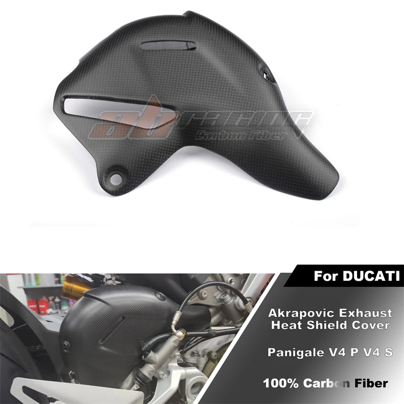 Akrapovic Exhaust Heat Shields Guard Cover Modified For Ducati Panigale V4 V4 S Full Carbon Fiber 100%