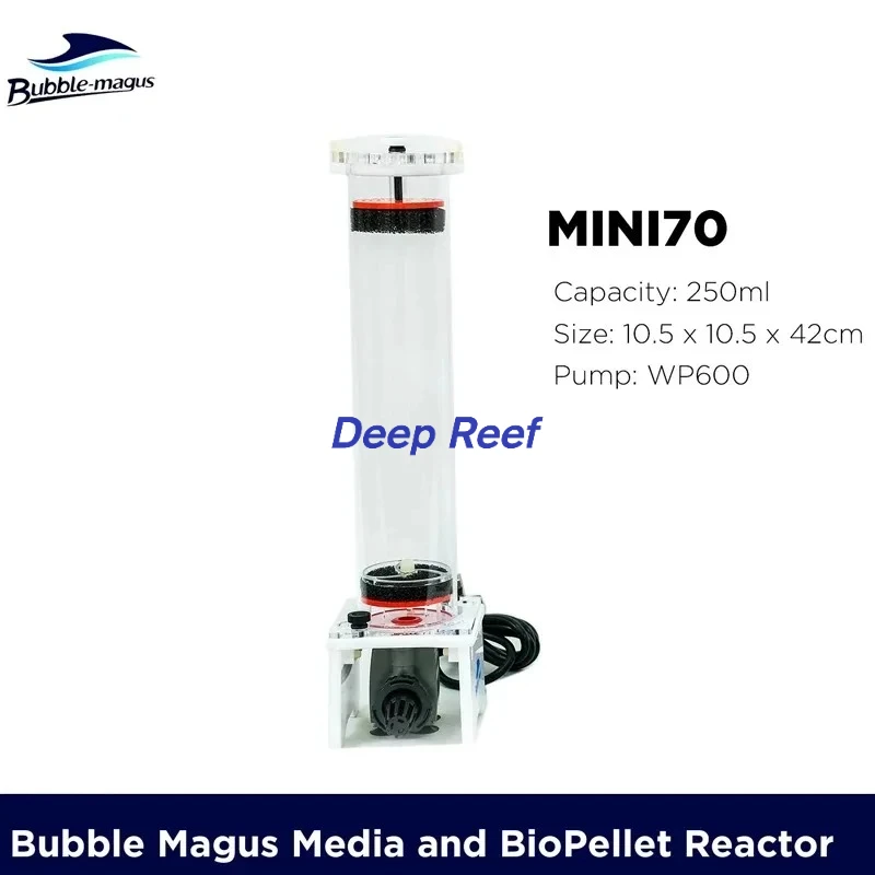 

220V Aquarium BioPellet and Media Reactor Bubble Magus Multipurpose Media Remover with Built-in Pump Coral Reef Fish Tank