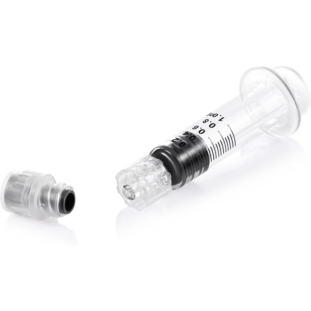 1ml Glass Luer Pet Food Measuring Tool Reusable Glass Measuring Tool for Arts and Crafts, Thick Liquids, Oil, Glue, Ink view 2