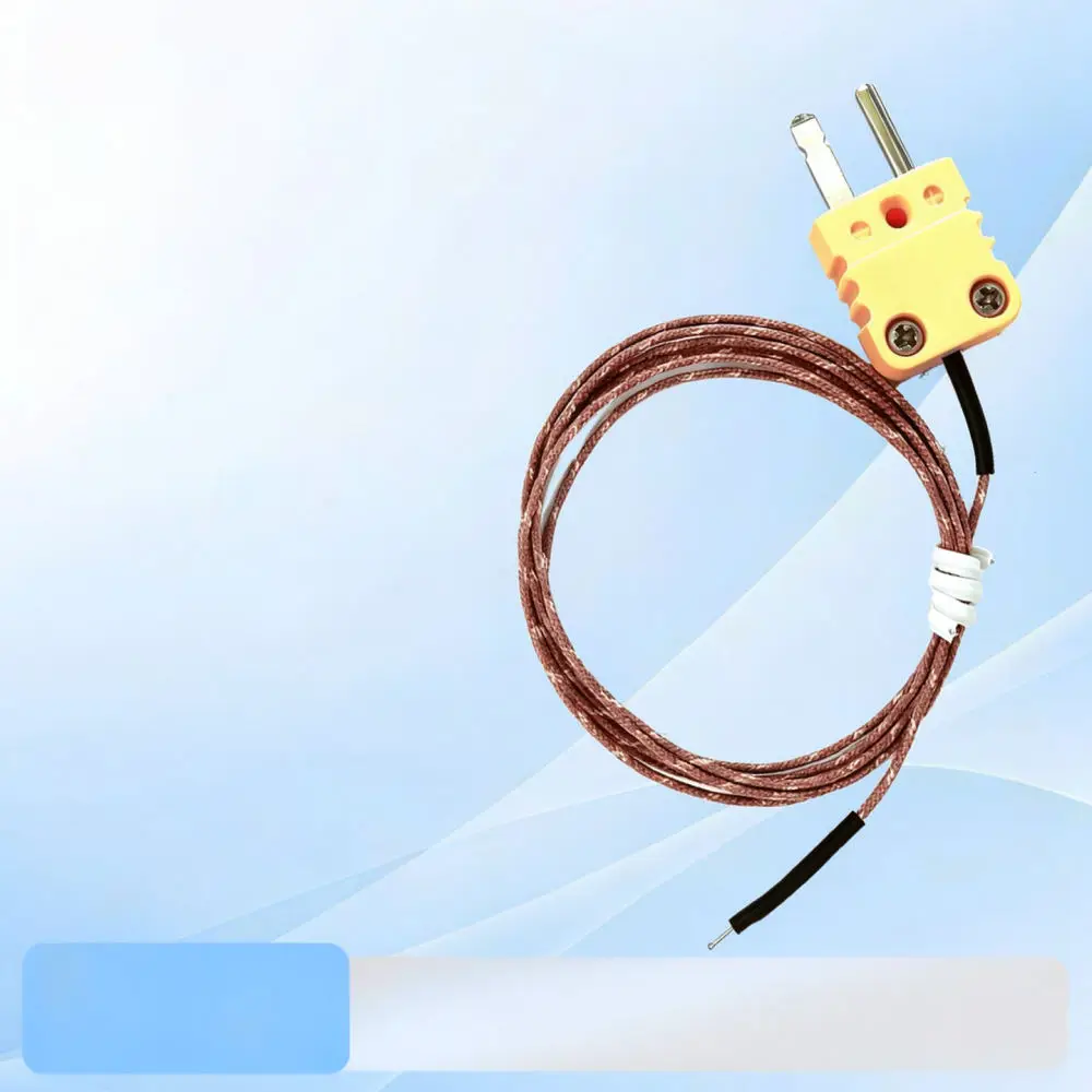 High Temperature K Type Thermocouple Probe Fiber Insulated Cable Sensor For Industrial Oven Heating Monitoring System
