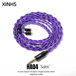 XINHS HA04 Salem Litz Construction HiFi Headphone Upgrade Cable 0.78mm MMCX for For MK4 Legacy2 Blessing3 Variations