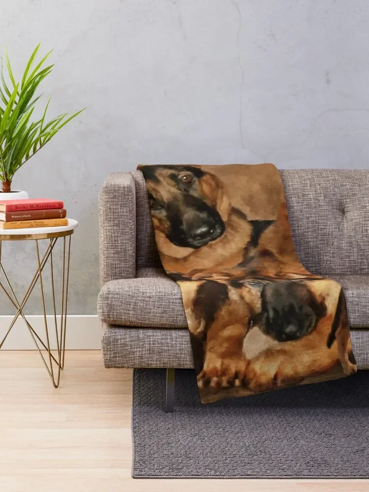 German Shepherd Dog - puppy, young, adult Throw Blanket for winter Polar Decorative Sofas Blankets