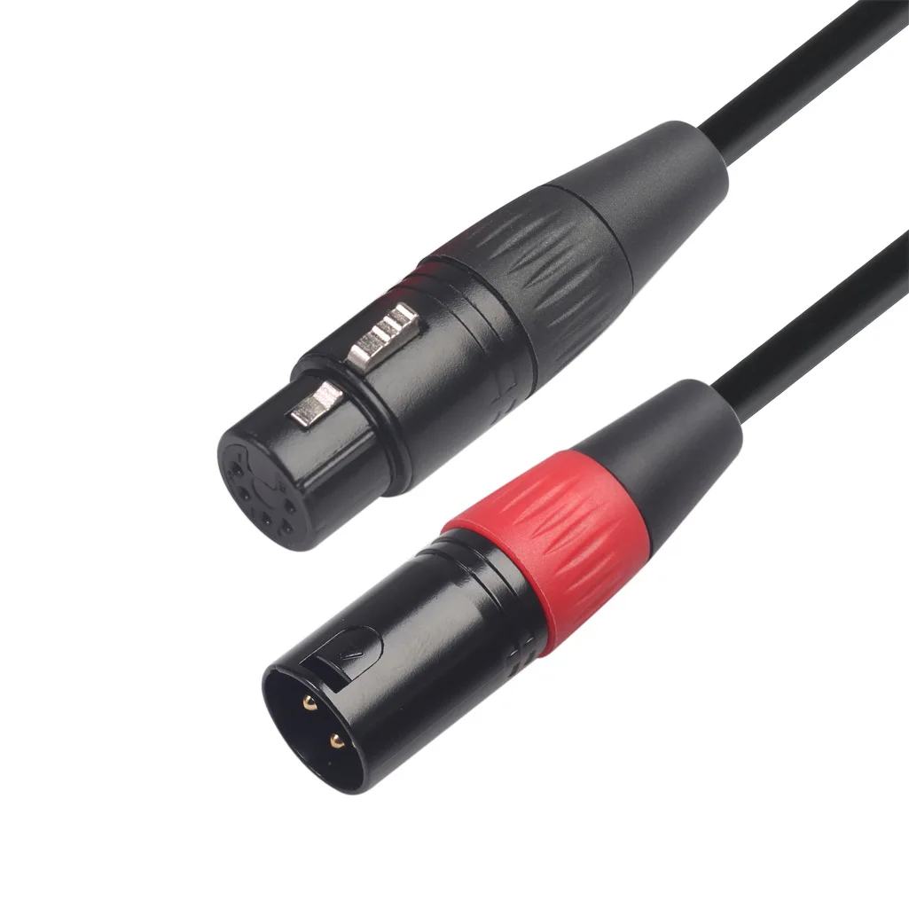 Hot selling 1.3-meter Canon XLR three core to five core female camera mixer audio adapter cable