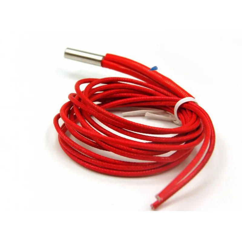 

24 В 40 Вт 6x20 мм стальной Картридж нагреватель для 3D-принтера с проводом 100 см