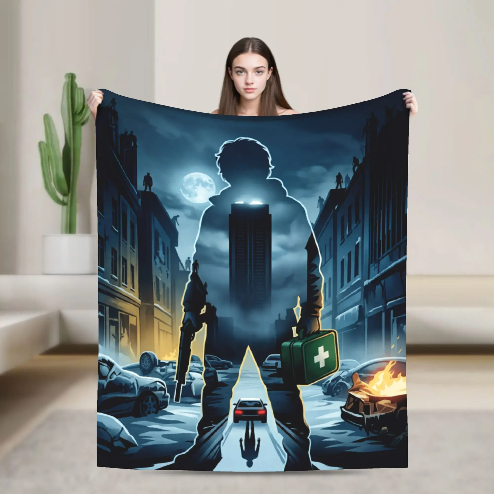 Bryan Hodukavich Medical Courier 2026 RE Movie Blankets Flannel Warm Throw Blankets for Chair Covering Sofa Spring/Autumn