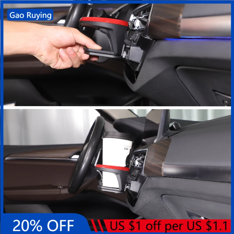 

Gao Ruying For BMW X3 X4 G01 G02 2022-2025 Car Center Control Air Outlet Right Side Water Cup Holder Interior Car Accessories