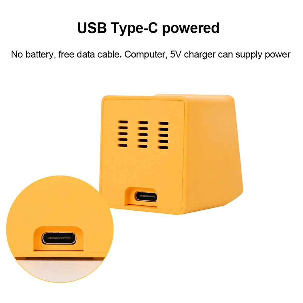 ساعة محطة الطقس الذكية WIFI DIY لطيف GIF الرسوم المتحركة سطح المكتب ساعة صغيرة سطح المكتب الديكور