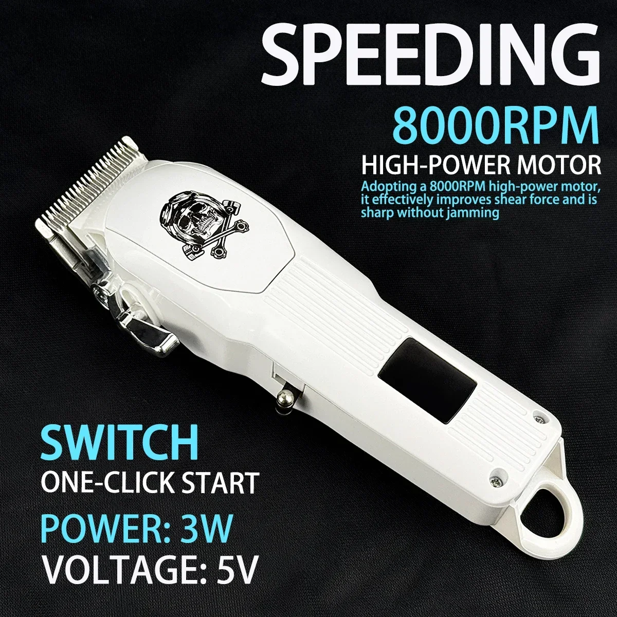 المهنية مقص الشعر الكهربائية BRDCLIP 607 8000 دورة في الدقيقة المحركات أدوات الحلاق أداة تهذيب اللحية ماكينة قص الشعر للرجال