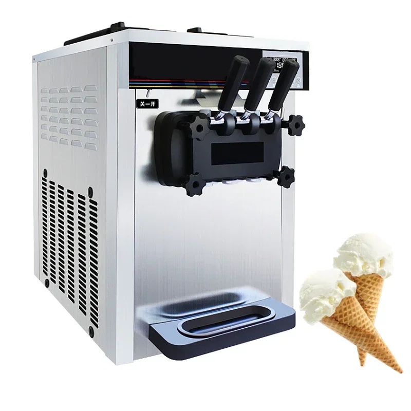 20-25L/H Ice cream machine  vertical ice cream machine small stall soft ice cream machine