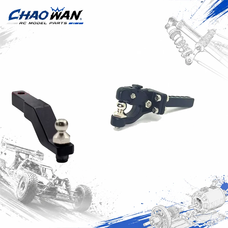 1/10 Scale RC Tow Hitch Trailer Hook for Rock Car Crawler Rear Bumper Compatible for TRX4 SCX10 II 86100 D90 CC01