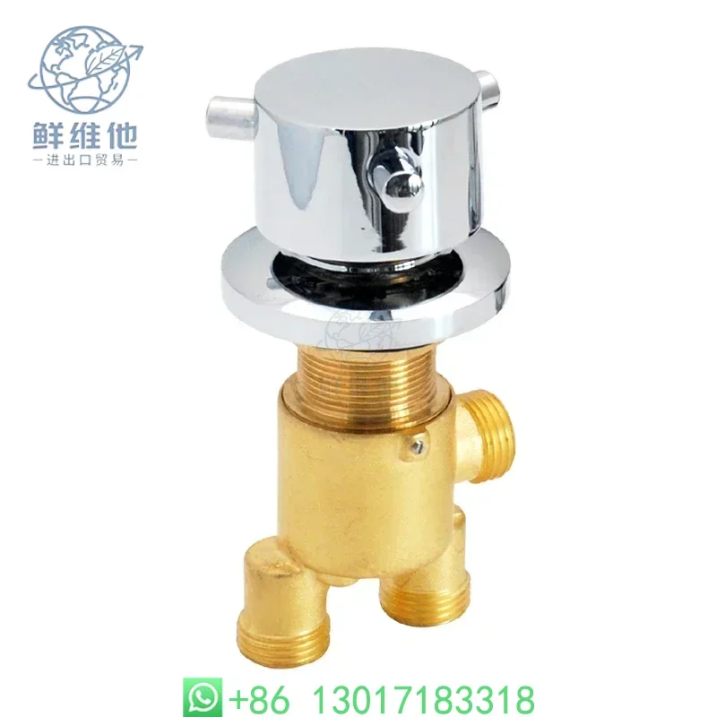 

Shower water separator two in and one out hot and cold water mixing valve bathtub faucet accessories