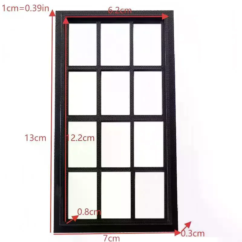 1/12 casa de muñecas simulación marco de ventana de madera modelo muebles para casa de muñecas decoración casa de muñecas accesorios de microescena