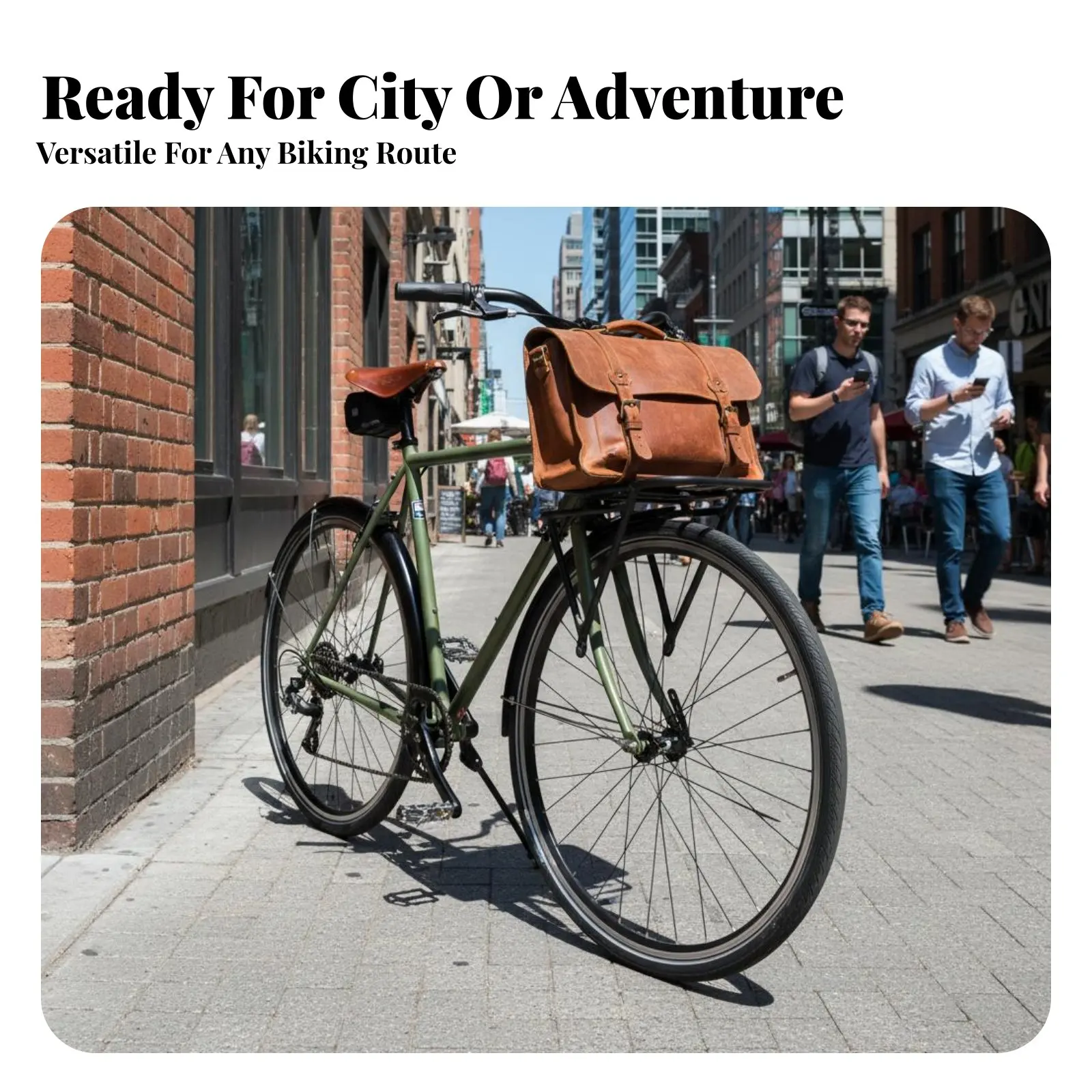 Bike Front Holder Rack Universal Fit Cycle Front Holder Rack Stable Triangular Design Adjustable for Commuting