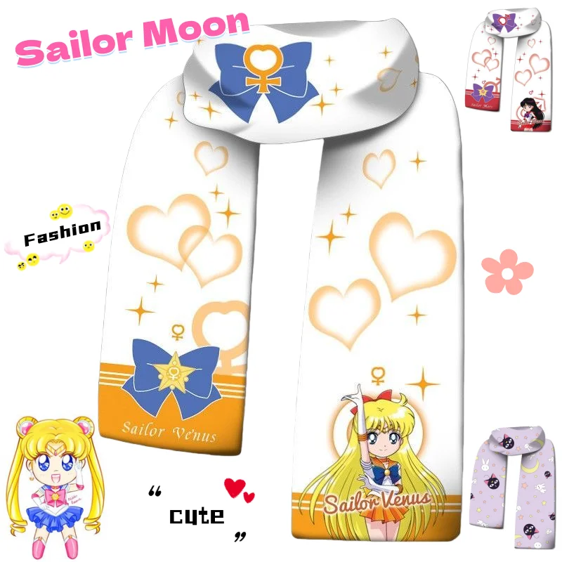 

Sailor Moon scarf, cute, stylish, personalized, comfortable, soft, creative girl’s neck warmer, birthday gift for friends