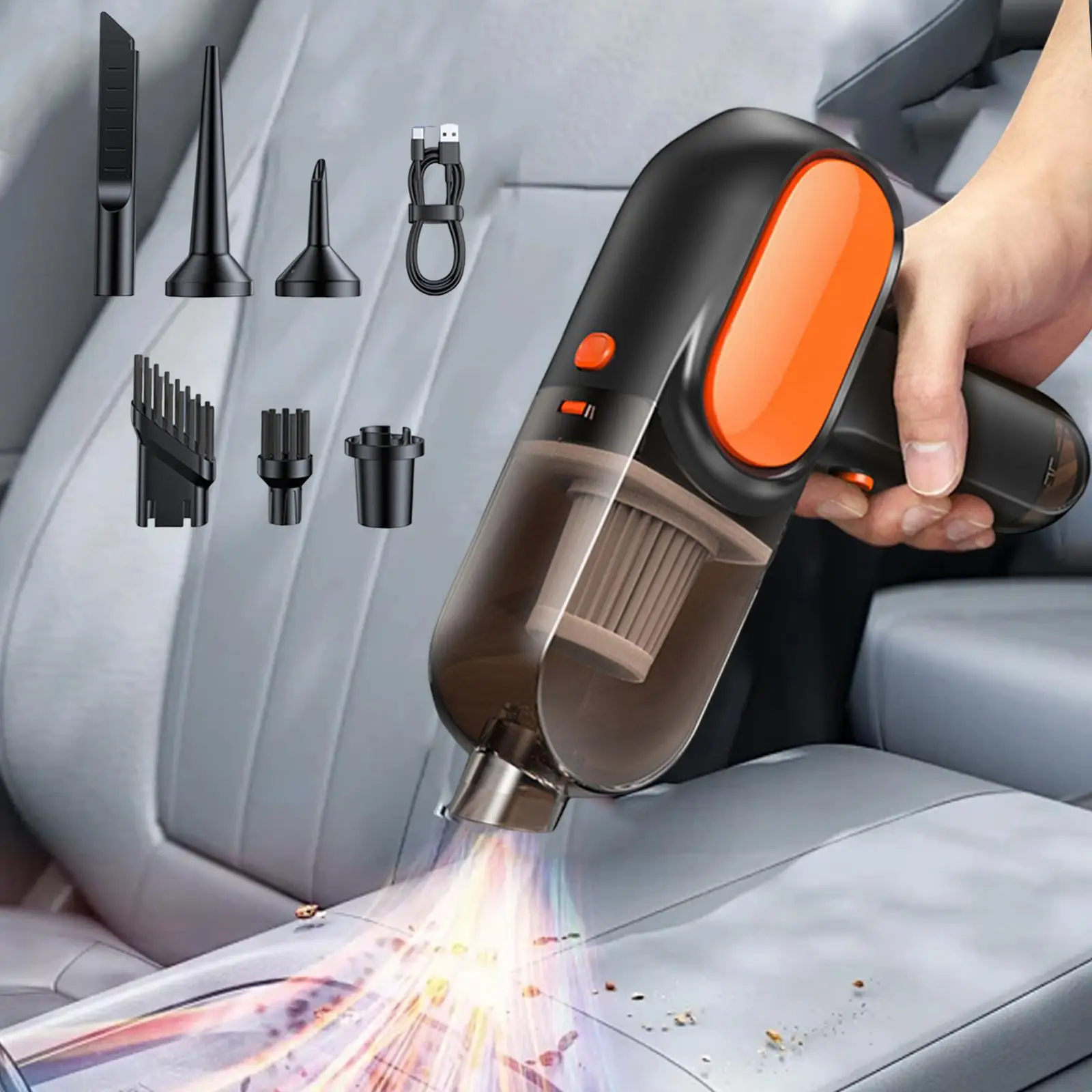 車用掃除機クイッククリーニング充電式5V強力な洗浄機