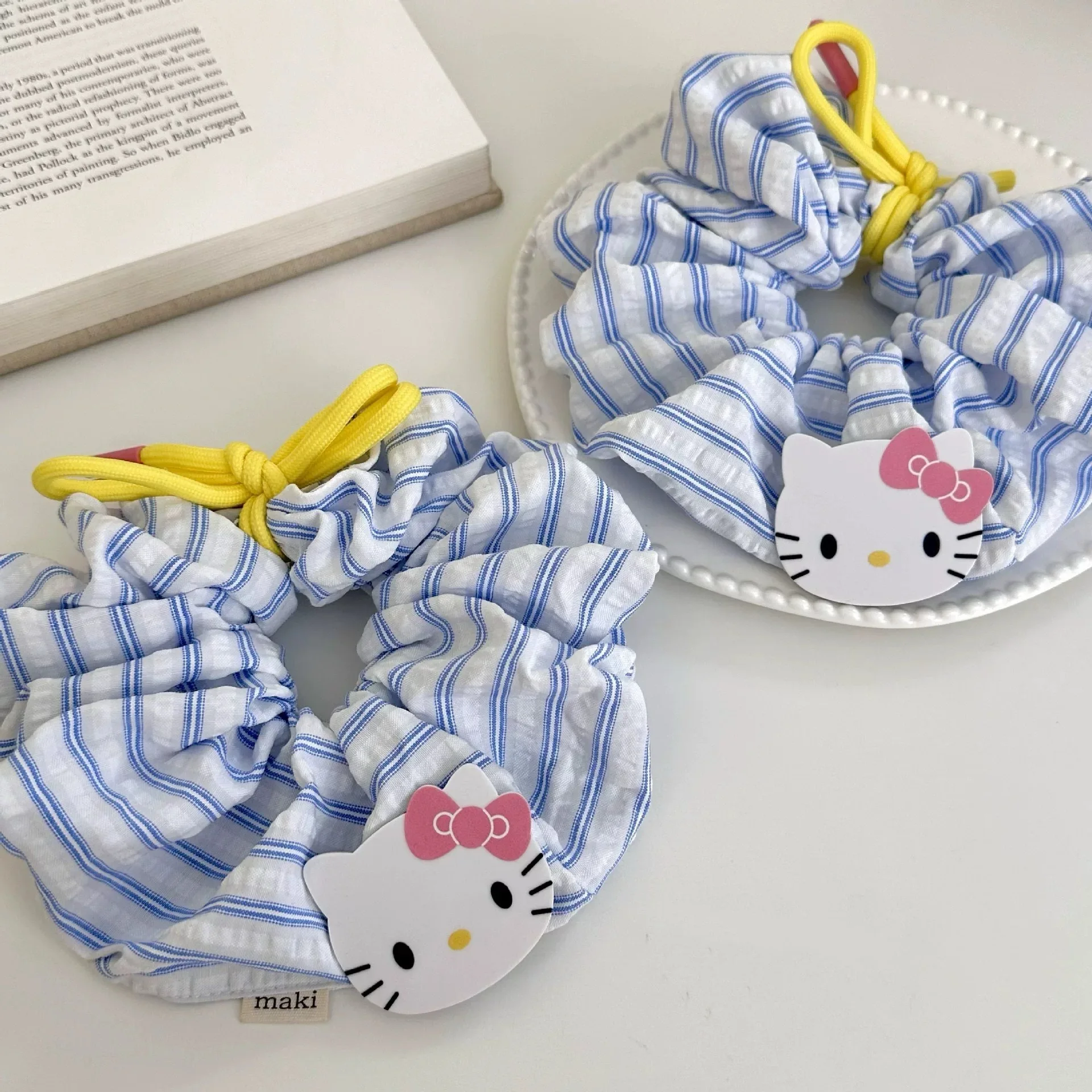 

Sanrio hello Kitty kids hair accessories for girls women elastic hair bands headband rubber bands for hair tie scrunchie cotton