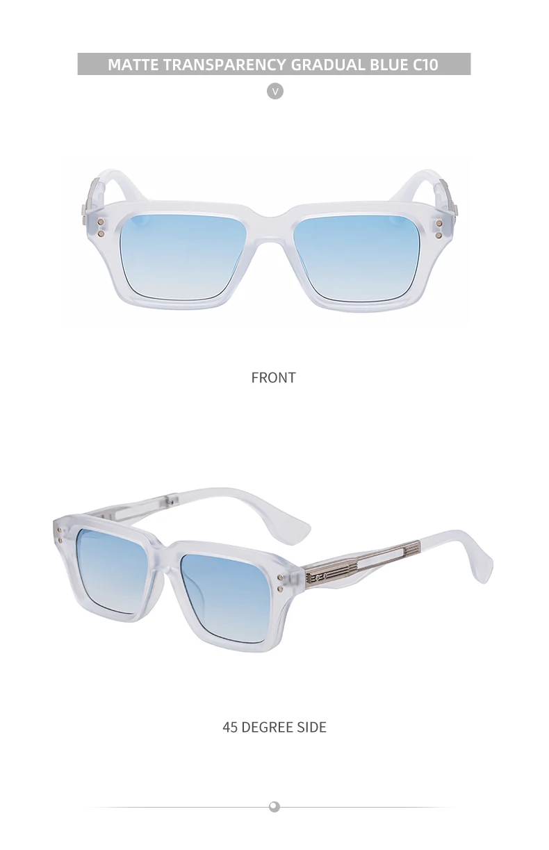 Retro Polarisierte Quadratische Punk Sonnenbrille Männer 2026 Luxus Marke Designer Klassische Fahren Schild Sonnenbrille für Männliche Shades UV400 – Detail 24