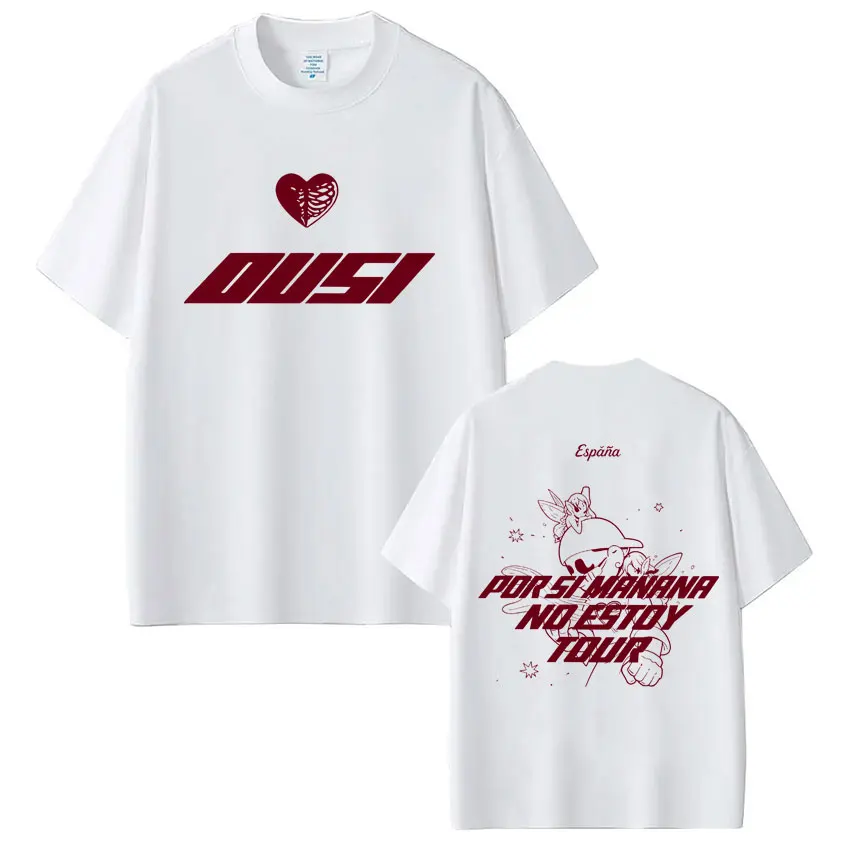 Omar Courtz „Por Si Manana No Estoy Tour“ Merch T-Shirts für Männer und Frauen, Hip-Hop-Mode, Baumwolle, Lässige Oversized T-Shirts, Oberteile – Detail 3