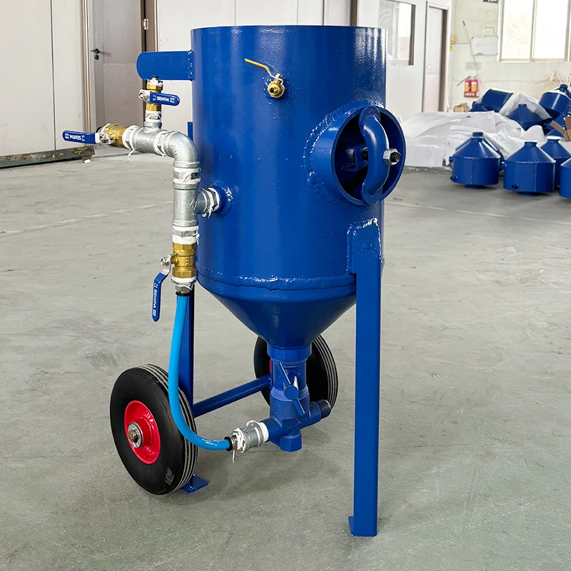Wet Sand Blasting Machine Sandblaster With Compressor Dustless for Alloy Surface Treatment No Metal Contamination Customized