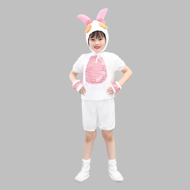 Children's animal costume small lamb performance cosplay grey wolf and lamb dance performance halloween