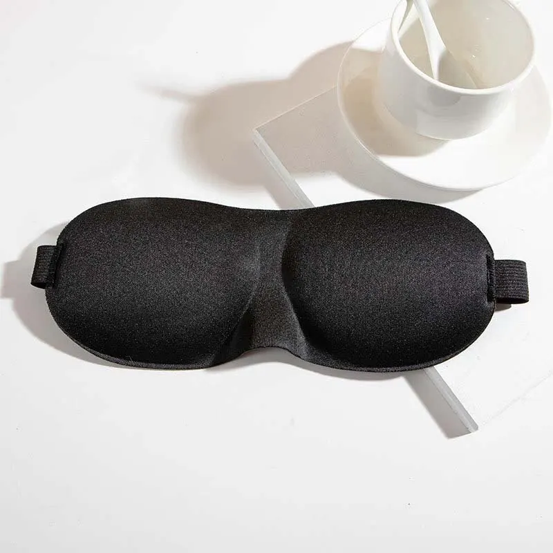 2PCS Sponge Three-Dimensional Eye Protection Eye Mask Eye Protection Breathable Male And Female Type Peace Of Mind Nap