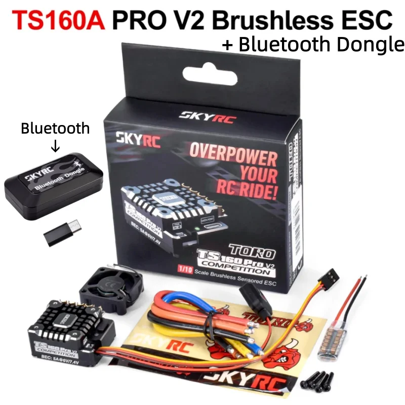 SKYRC 160A Brushless ESC 2-3S 5A@6V/7.4V TS160A PRO V2 Brushless