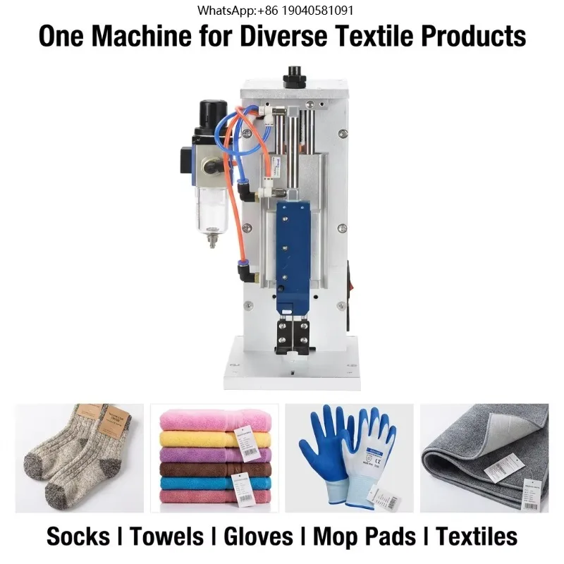 Multi-functional Pneumatic Tagging Machine for Socks and Towels Automatic Carding Coder for Gloves Textiles Accessory