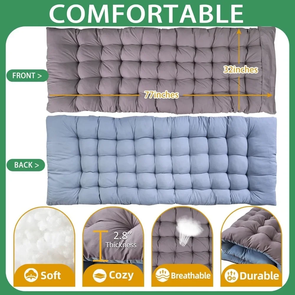 Cuna de gran tamaño para adultos, cama plegable de 32 pulgadas de ancho con colchón cómodo, color gris, para dormir y acampar